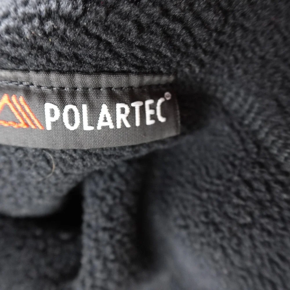 North Face Sweater Mens S‎ Black Polartec Fleece Pullover Crewneck Outdoor Hike